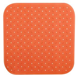 MSV protiskluzová podložka do sprchy CLASS Premium, oranžová, SBS kaučuk, 54 x 54 cm