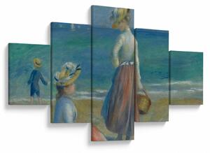 Obraz - Auguste Renoir, Figures on the Beach, reprodukce (125x70 cm)