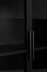 Černá kovová vitrína 65x105 cm Ferre – White Label