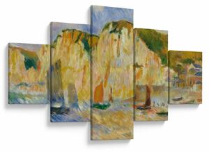 Obraz - Auguste Renoir, Sea and Cliffs, reprodukce (125x70 cm)