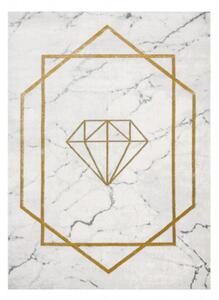 Koberec EMERALD exkluzivní 1019 glamour, styl diament, marmur krém/zlatý