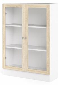 Tvilum Knihovna Basic 71760/22 bílá/dub sonoma - TVI