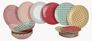 Sada porcelánového nádobí Confusion In Colors, pro 6 osob, 18 dílů