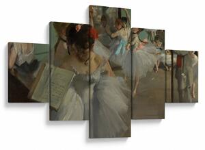 Obraz - Edgar Degas, The Dance Class, reprodukce (125x70 cm)