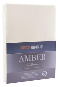 Béžové napínací prostěradlo jersey 140x200 cm Amber – DecoKing
