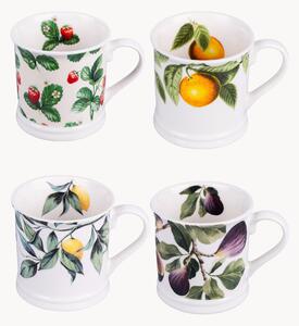 Sada hrnků z kostního porcelánu New Bone China Limonami, 4 díly