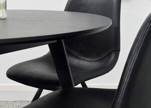 Černý jídelní stůl Rowico YuRAi , ∅ 115 cm