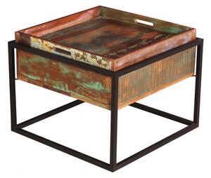 Barevný dřevěný konferenční stolek Openwater 60x60