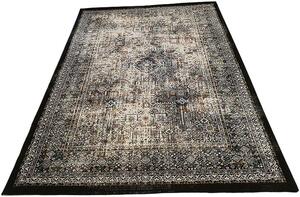 HU Vícebarevný vintage koberec Artiste 27166-Multi-Black Rozměr: 60x110 cm