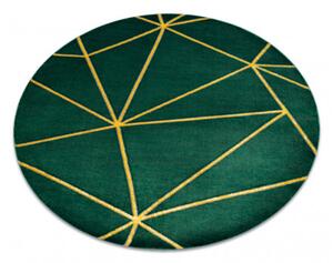 Koberec EMERALD exkluzivní 1013 kruh - glamour, geometrický zelený/zlatý