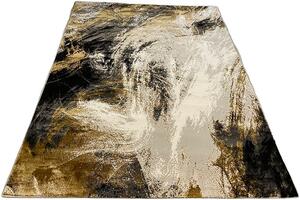HU Hnědo-šedý moderní koberec Artiste 25299A-Hnědo-šedý Rozměr: 60x110 cm