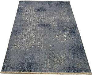 HU Modrý orientální koberec Banco 1030-BLUE Rozměr: 60x110 cm