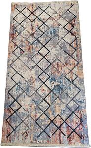 HU Moderní béžovo-šedý koberec Banco 1022-MULTI se vzorem čtverců Rozměr: 60x110 cm