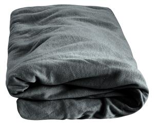 TOP Q jersey prosteradlo TMAVÉ ŠEDÉ 200x220 cm bez dekoru