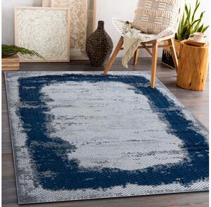 Dywany Łuszczów Kusový koberec Core A004 Frame blue/grey ROZMĚR: 120x170