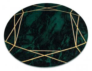 Koberec EMERALD exkluzivní 1022 kruh - glamour, marmur, geometrický zelený/zlatý