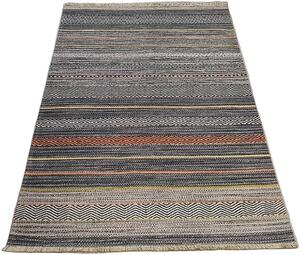 HU Vícebarevný moderní koberec Banco 1049 – šedý Rozměr: 60x110 cm