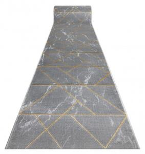Běhoun EMERALD exkluzivní 1012 glamour, marmur, geometrický šedý/zlatý
