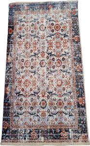 HU Béžovo-oranžový vintage koberec Banco 1136-KREMOVA-VNTG Rozměr: 60x110 cm