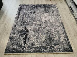 HU Šedohnědý moderní koberec Banco 1088-GREY Rozměr: 60x110 cm