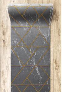 Běhoun EMERALD exkluzivní 1012 glamour, marmur, geometrický šedý/zlatý
