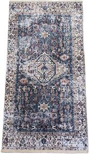 HU Béžovo-modrý vintage koberec Banco 1132-NAVY Rozměr: 60x110 cm