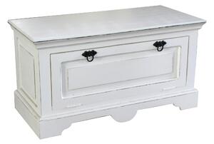 SOB Nábytek - Starožitný bílý botník Ostuni - STM06958-10