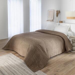 Přikrývka Courtelle® 450 g/m² z vlny a akrylu hnědošedá přehoz 180x240 cm