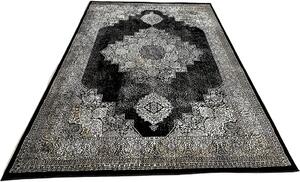 HU Černý orientální koberec Glamour 27216-Siyach Rozměr: 60x110 cm