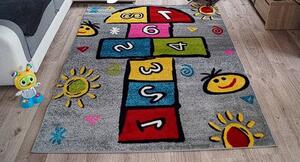 HU Vícebarevný dětský koberec „Kids – skákací hra“ Rozměr: 60x100 cm
