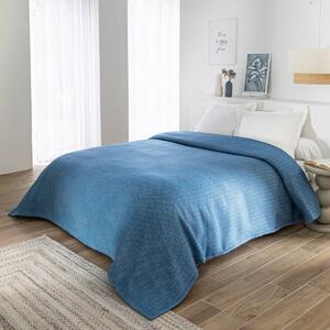 Přikrývka Courtelle® 450 g/m² z vlny a akrylu azurová 140x240 cm