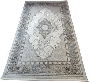 HU Šedo-modro-hnědý vintage koberec Luxess 31350-Blue Rozměr: 60x110 cm