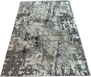 HU Šedý moderní koberec Luxess 25019-GRI Rozměr: 60x110 cm