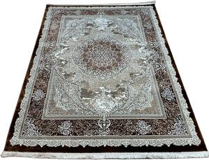 HU Hnědý vintage koberec Luxess 27257-Brown Rozměr: 60x110 cm