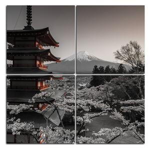 Obraz na plátně - Pohled na horu Fuji - čtverec 361FE (60x60 cm)