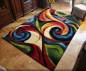 HU Vícebarevný moderní koberec Magic ARA Rozměr: 60x100 cm