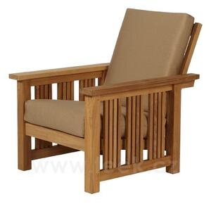 Barlow Tyrie Teakové polohovací křeslo Mission, Barlow Tyrie, 74x99x94 cm, rám teak, venkovní látka Sunbrella Standard barva dle vzorníku