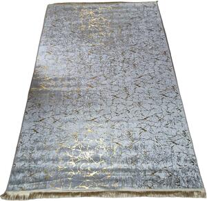 HU Šedo-zlatý moderní koberec Parys Šedé zlato Rozměr: 50x80 cm