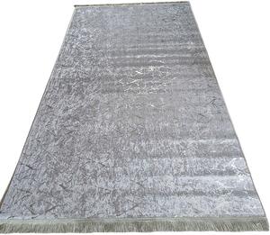 HU Šedo-stříbrný moderní koberec Parys Šedá stříbrná Rozměr: 50x80 cm