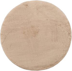 HU Kulatý béžový koberec Plush Deluxe Rozměr: 60x60 cm