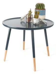 Modrý Odkládací stolek Graceful XL tmavě Ø 60 × 48 cm PRESENT TIME