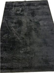 HU Černý koberec Plush Deluxe Czarny Rozměr: 50x80 cm