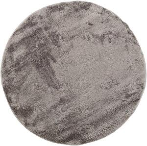 HU Kulatý šedý koberec Plush Deluxe Rozměr: 60x60 cm
