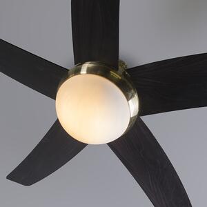 Stropní ventilátor zlatý s dálkovým ovládáním - Cool