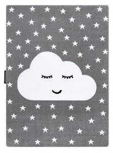 Dywany Łuszczów Dětský kusový koberec Petit Cloud stars grey ROZMĚR: 140x190