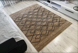 HU Moderní koberec Rio 166-Beige-Beige v béžovo-hnědé barvě Rozměr: 60x100 cm