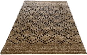 HU Moderní koberec Rio 166-Beige-Beige v béžovo-hnědé barvě Rozměr: 60x100 cm