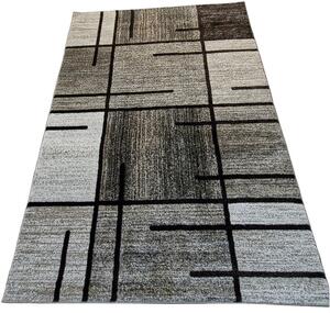 HU Moderní béžovo-hnědý koberec s kostkovaným vzorem Rio 685A-Beige-Fume Rozměr: 60x100 cm