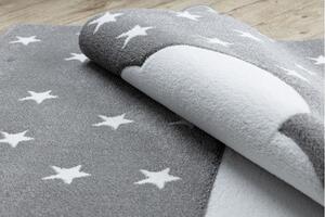 Dywany Łuszczów Dětský kusový koberec Petit Cloud stars grey - 140x190 cm