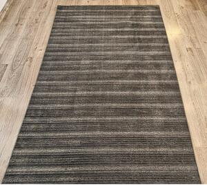 HU Šedý pruhovaný koberec Saloon ANTRACIT Rozměr: 50x80 cm